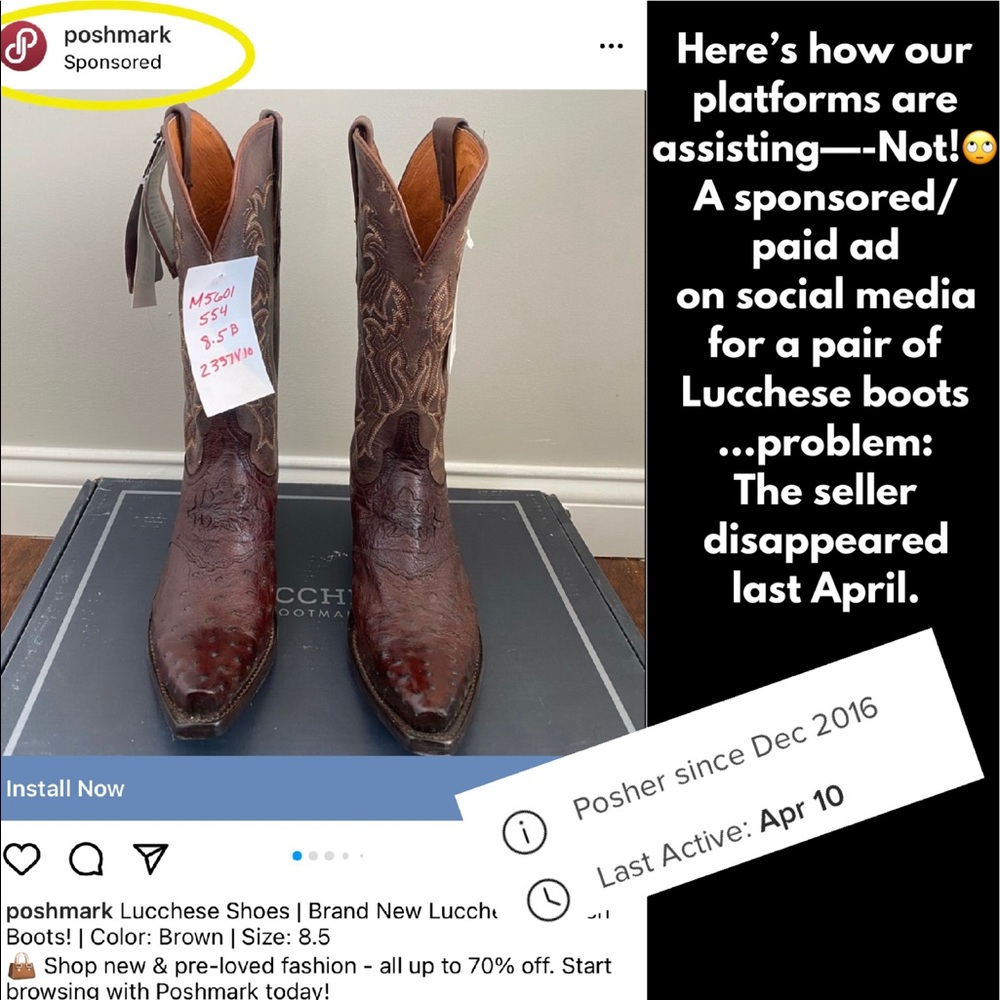 🛑 Buying Lucchese Cowboy Cowgirl Western Boots? Read this! - Picture 14 of 14
